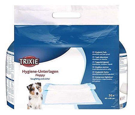 ffe92ee3f136fa404ea1b8f3e3f2d85ed68e00ea Nappy hygiene pad, 60 × 60 cm, 50 pcs. – Obrázok 1