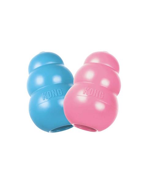 obc022515-1659528269 Hračka Kong Dog Puppy Granát modrý/ružový, guma prírodná, M 7-16 kg – Obrázok 1